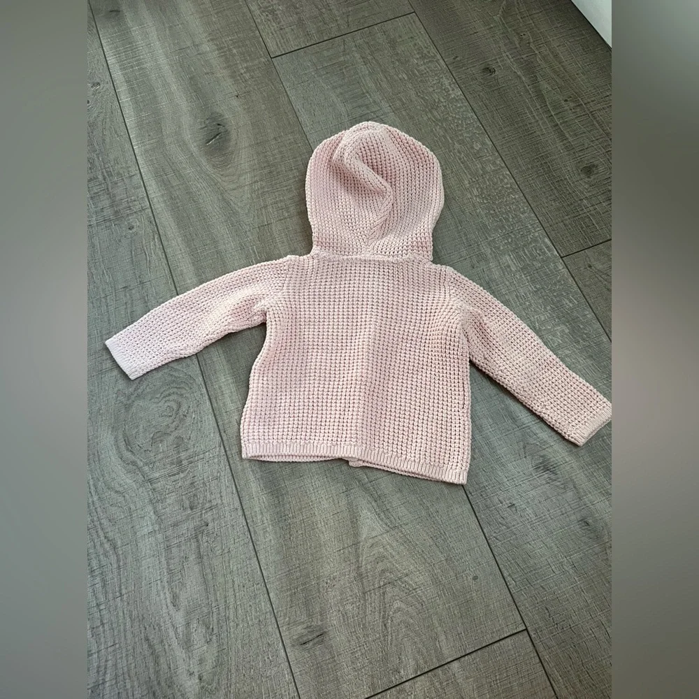 Carter's Baby Pink Hooded Cardigan 12 Months